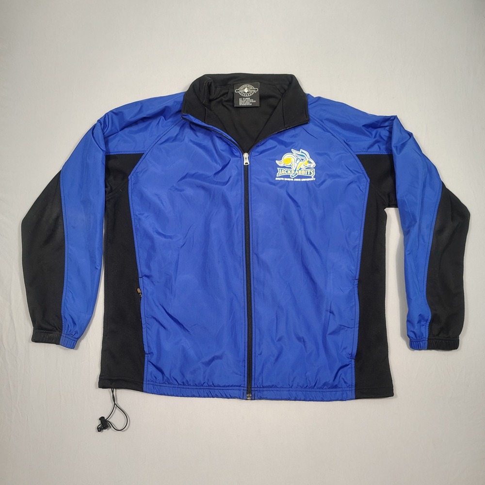 South Dakota State Charles River Windbreaker Mens XL NCAA SDSU Jacket Blue Black
